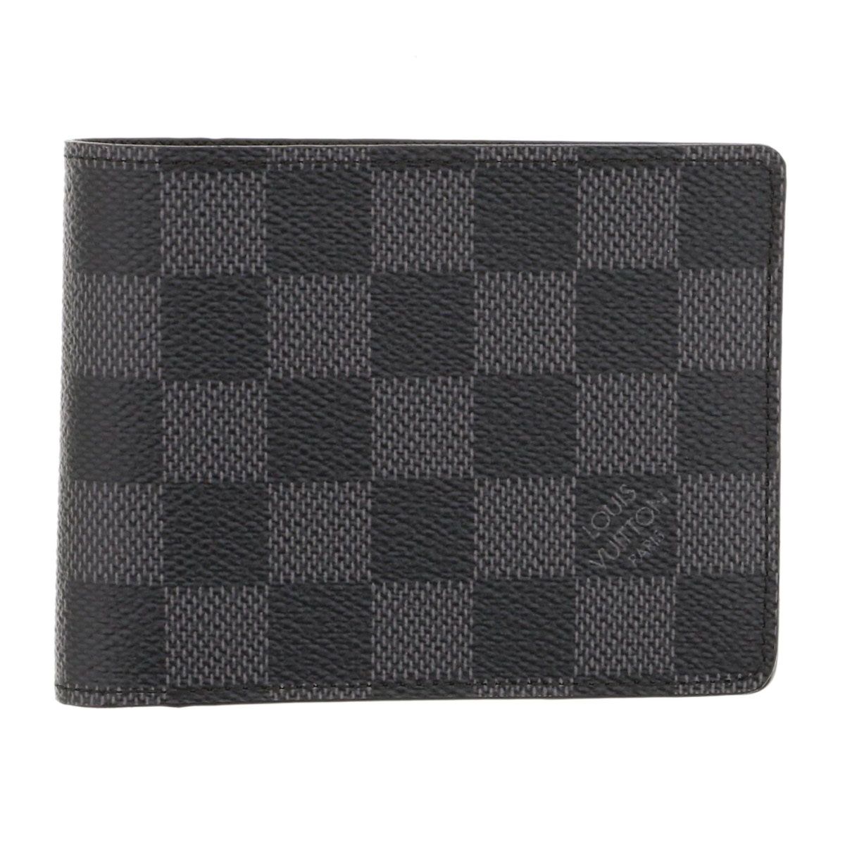 LOUIS VUITTON ルイ ヴィトン ダミエ ポルトフォイユ ミュルティプル 長財布 N 62663 メンズ ダミエグラフィットキャンバス ブラック