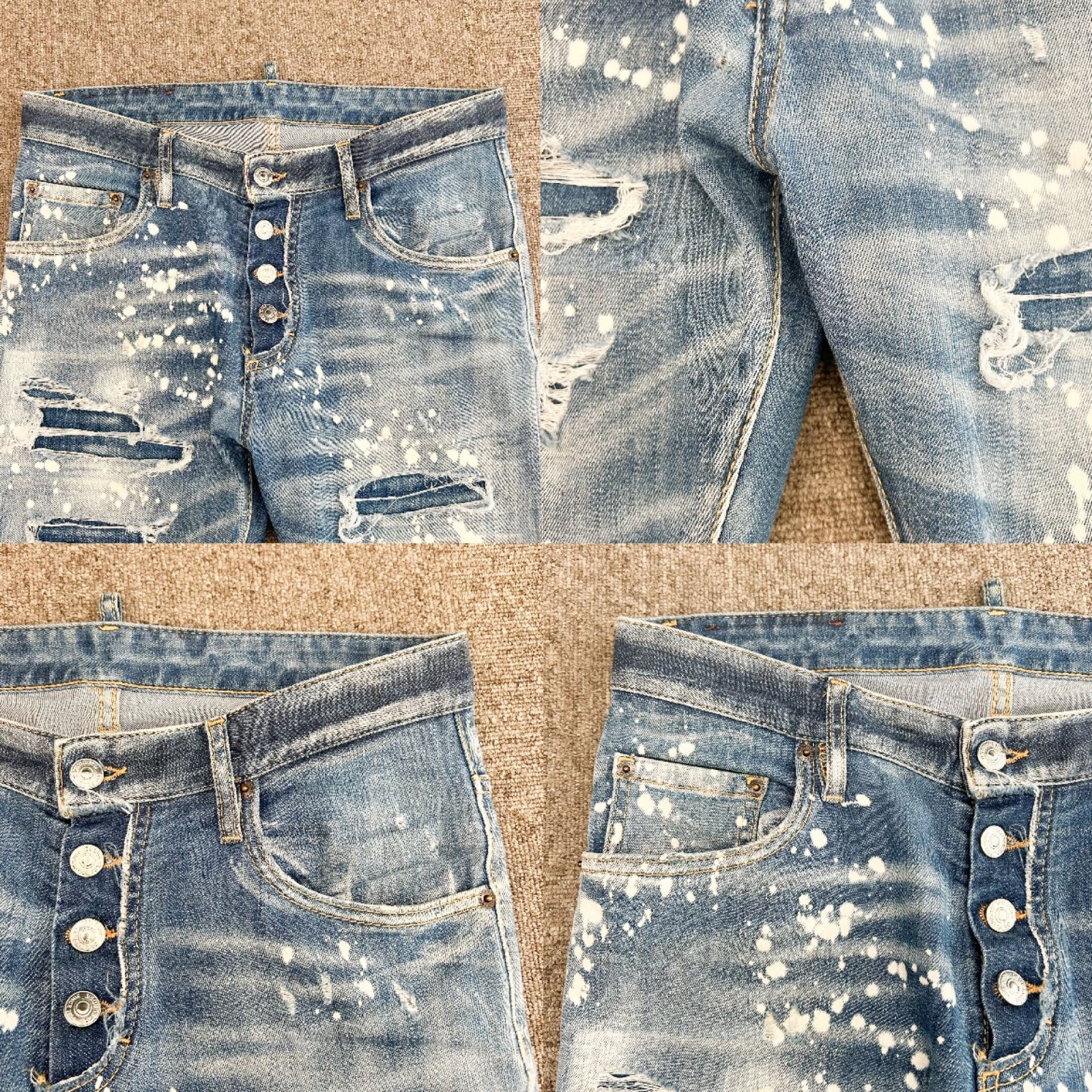 DSQUARED2 ディースクエアード デニムパンツ 22SS 46 ダメージ加工