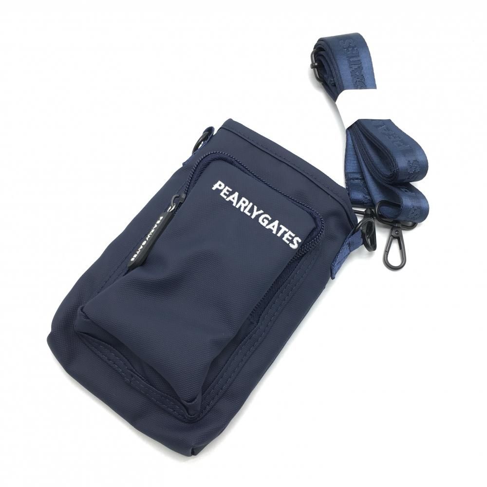 未使用品】パーリーゲイツ ポーチ ネイビー ショルダーストラップ付