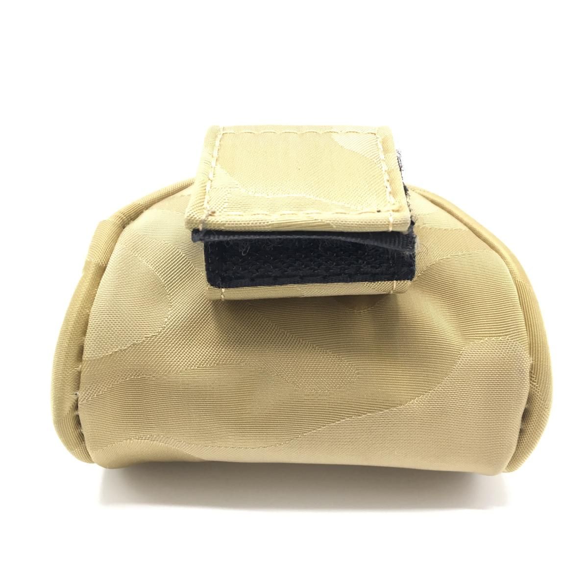 美品】マークアンドロナ ボールポーチ ブラウン系 カモフラ 迷彩