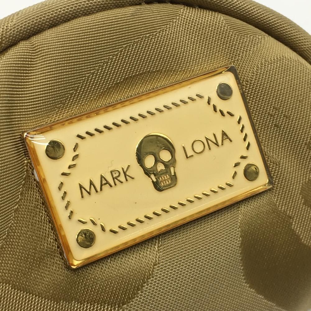 美品】マークアンドロナ ボールポーチ ブラウン系 カモフラ 迷彩