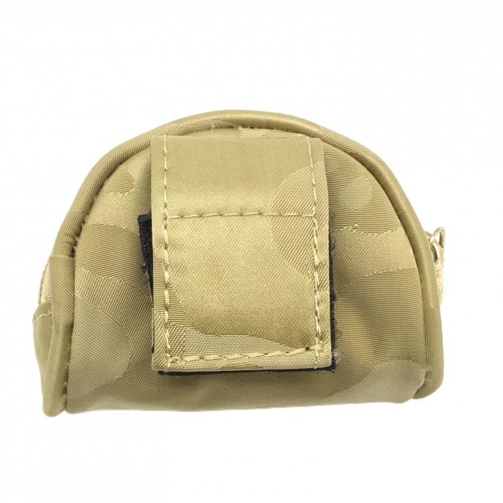 美品】マークアンドロナ ボールポーチ ブラウン系 カモフラ 迷彩