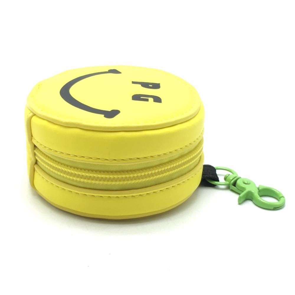 パーリーゲイツ ポーチ イエロー×黒 スマイル 小物入れ ニコちゃん