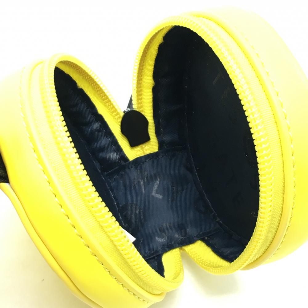 パーリーゲイツ ポーチ イエロー×黒 スマイル 小物入れ ニコちゃん