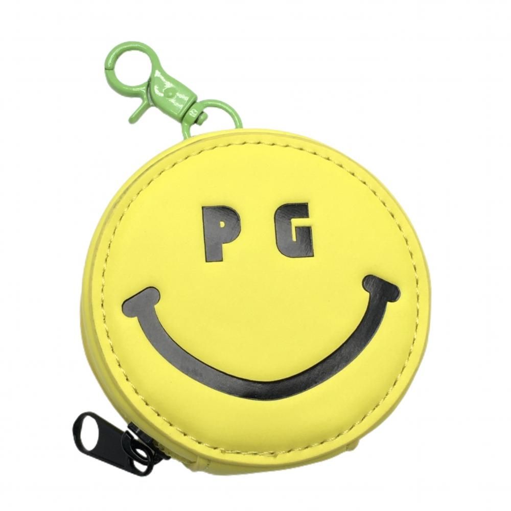 パーリーゲイツ ポーチ イエロー×黒 スマイル 小物入れ ニコちゃん