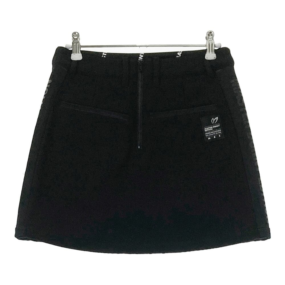 サイズ 00 MASTER BUNNY EDITION マスターバニーエディション モデル 裏起毛 スウェット ストレッチスカート ブラック系 ゴルフウェア レディース ストスト
