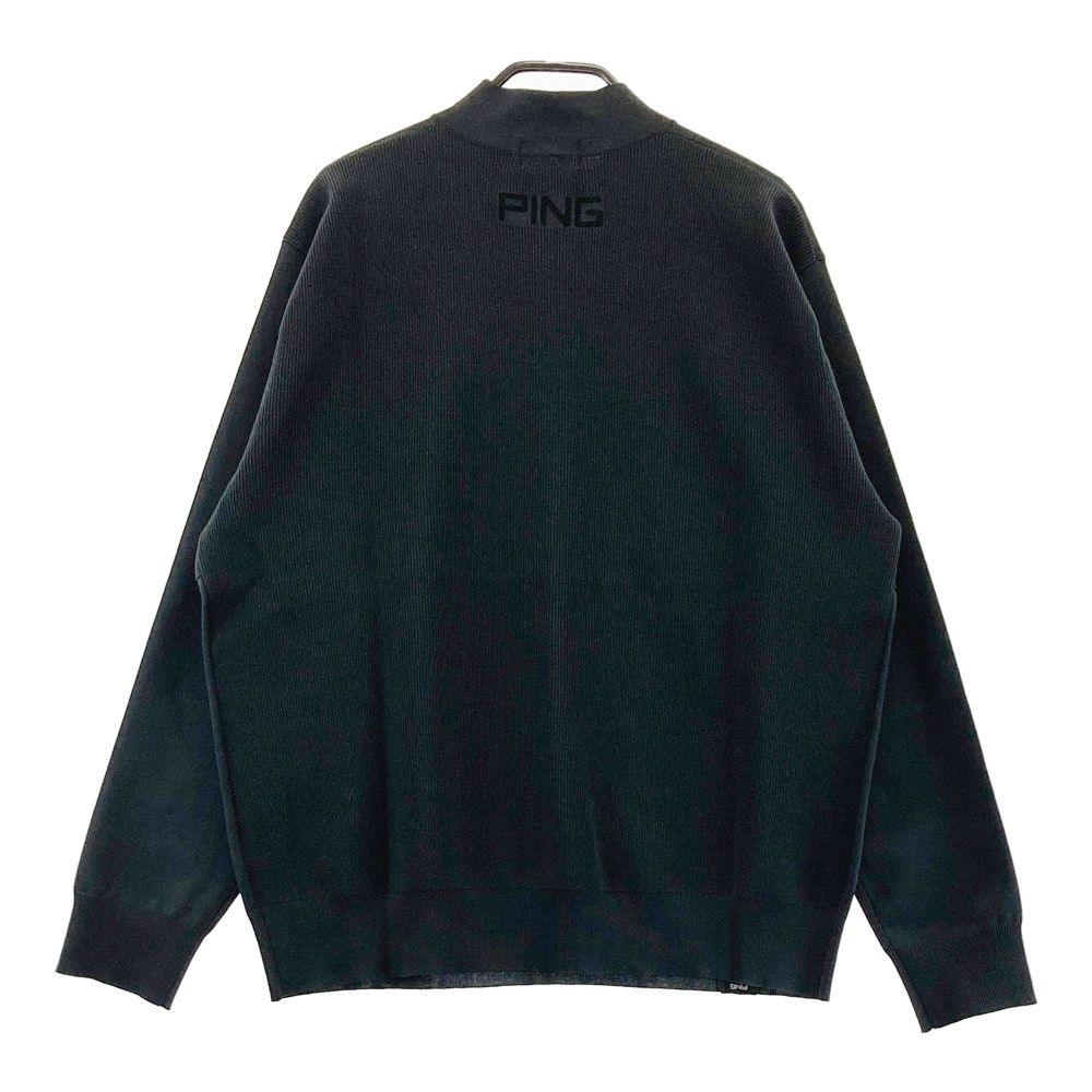 サイズ M PING ピン モデル ハーフジップ ニットセーター グレー系 ゴルフウェア メンズ ストスト