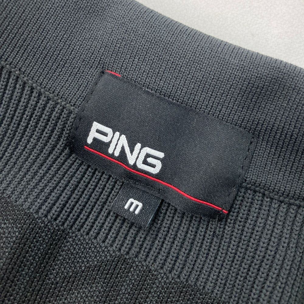 サイズ：M PING ピン 2025年モデル ハーフジップ ニットセーター