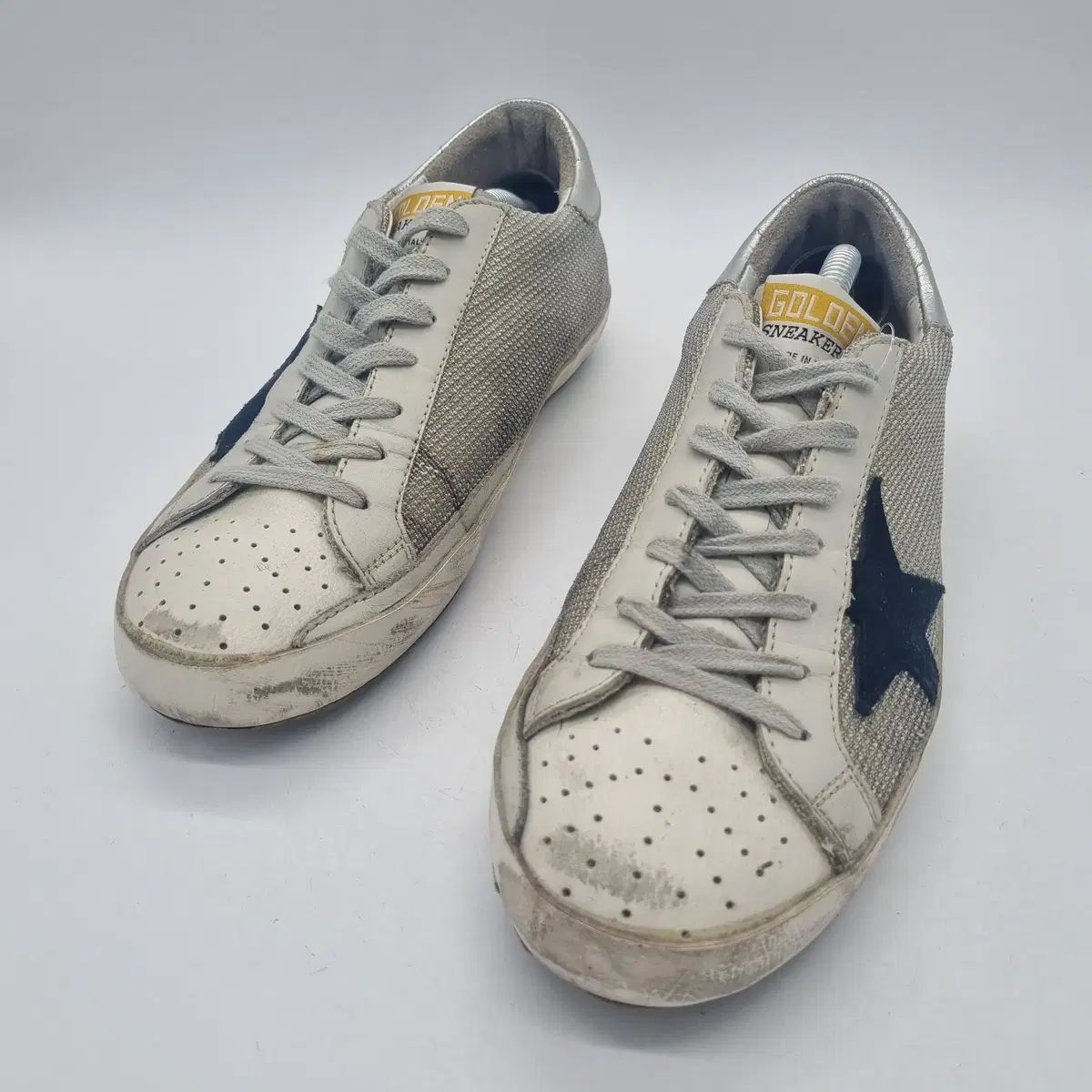 GOLDEN GOOSE ゴールデングース SuperStar グレーコード シルバー탭
