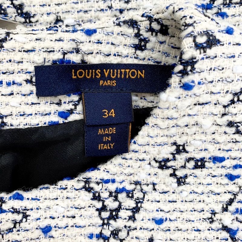 ルイヴィトン LOUIS VUITTON モノグラム ワンピース ホワイト ブルー
