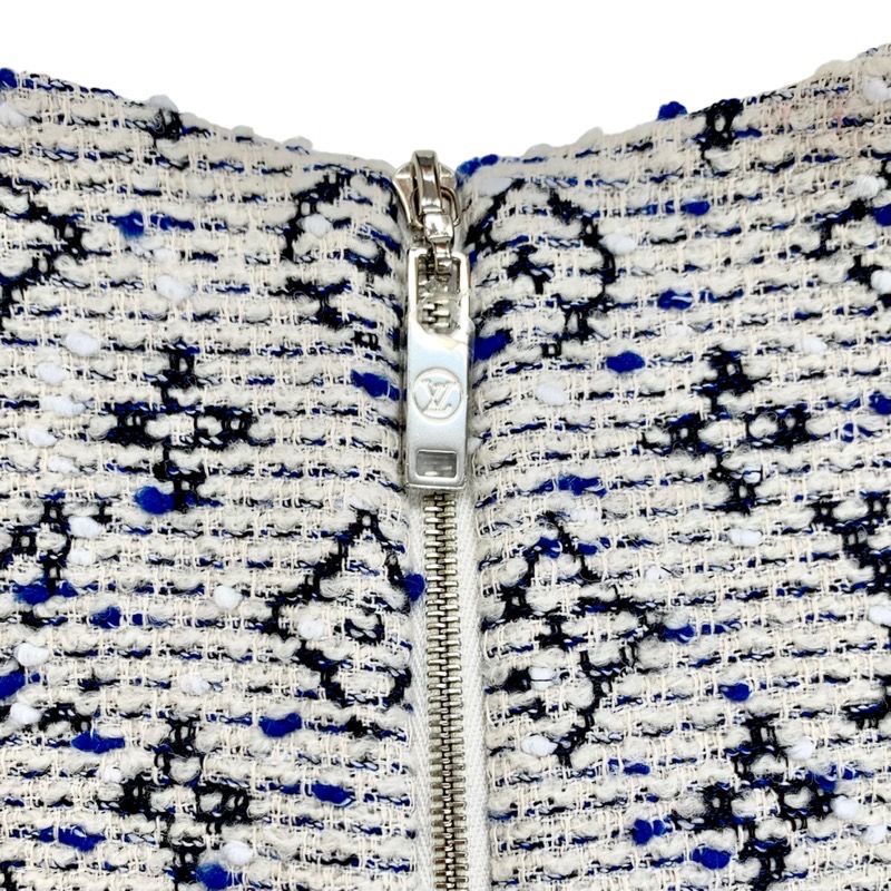 ルイヴィトン LOUIS VUITTON モノグラム ワンピース ホワイト ブルー