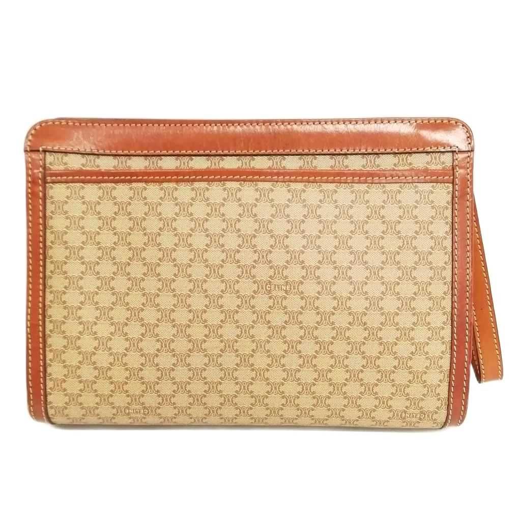 セリーヌ CELINE ヴィンテージ マカダム クラッチバッグ セカンド