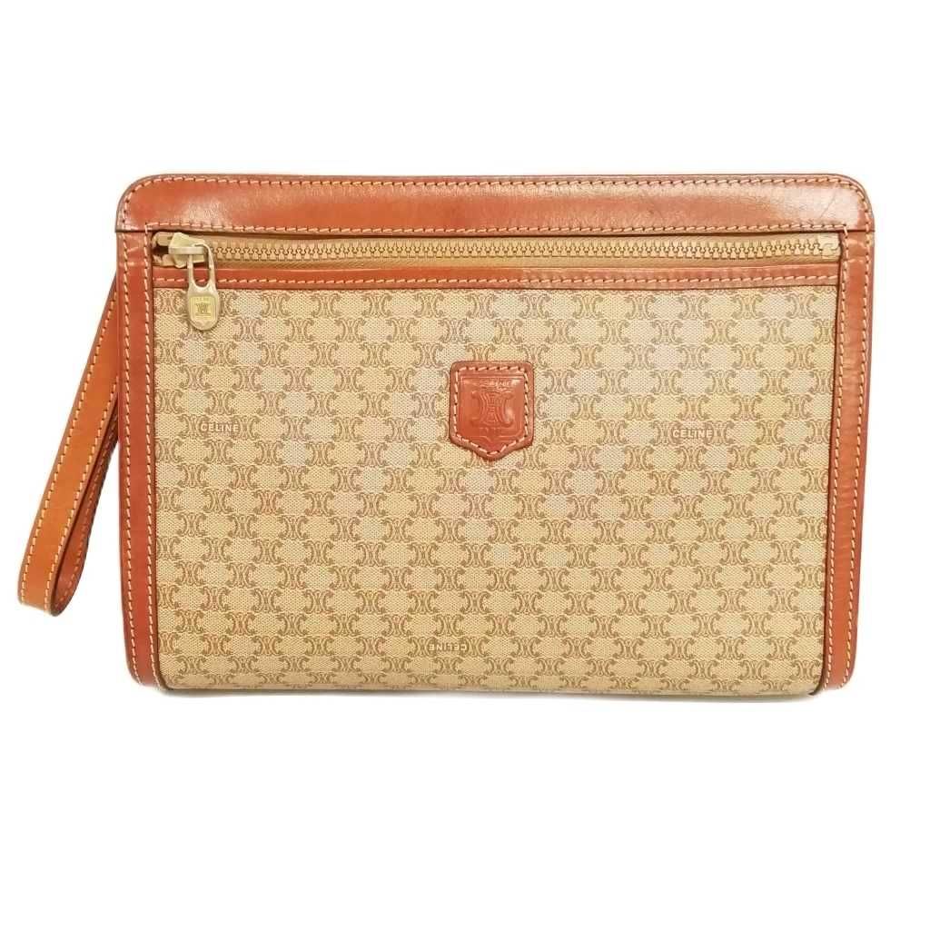CELINE マカダム柄 クラッチバッグ ヴィンテージ M12 中古・古着通販】CELINE (セリーヌ) マカダム柄クラッチバッグ