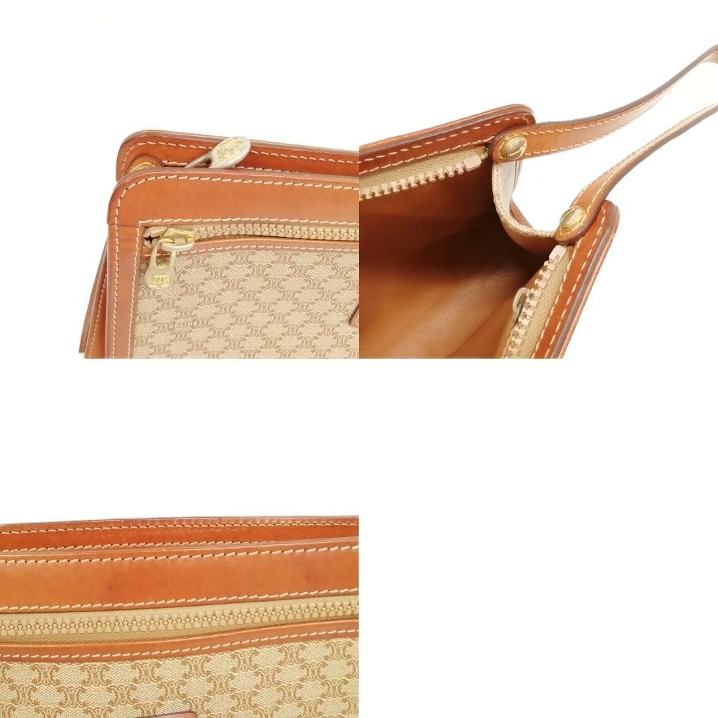 VINTAGE CELINE セリーヌ マカダム クラッチバッグ PVCレザー CELINE セリーヌ マカダム PVC レザー クラッチバッグ ブラック