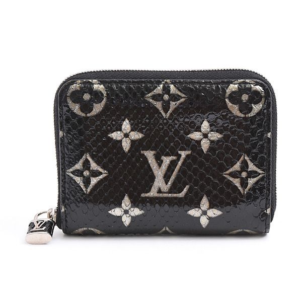 ルイヴィトン 財布 レディース メンズ モノグラムエキゾチック ジッピーコインパース パイソン ノワール Louis Vuitton N 97059
