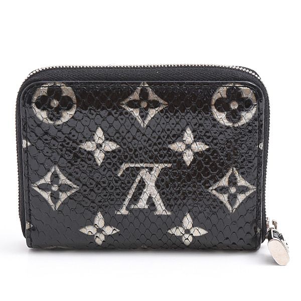 ルイヴィトン 財布 レディース メンズ モノグラムエキゾチック ジッピーコインパース パイソン ノワール Louis Vuitton N 97059