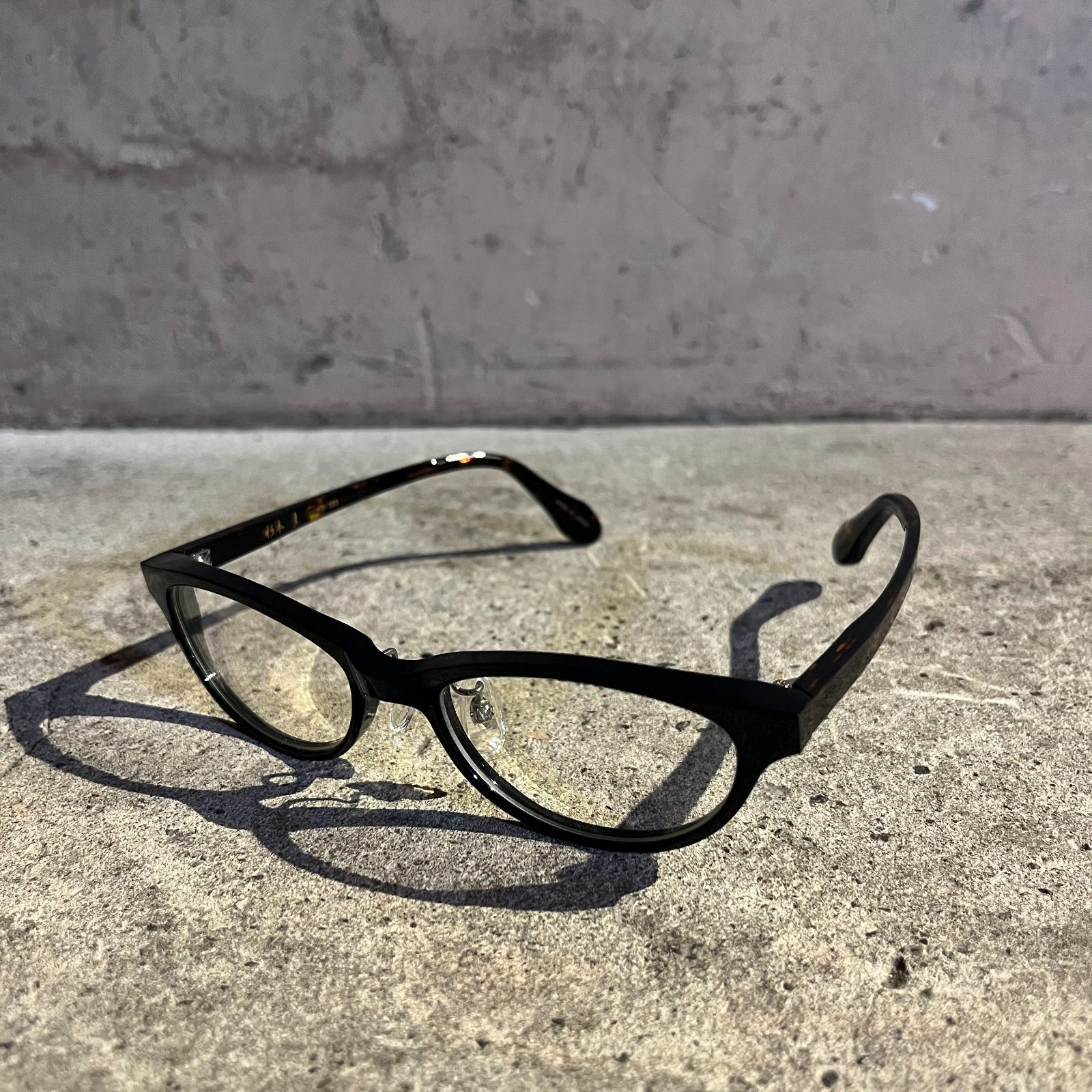 杉本圭 KS-103 COL.1 ブラック オーバル アーモンドシェイプ べっこう 眼鏡 鯖江