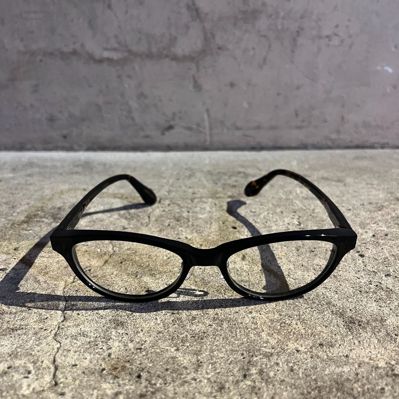 杉本圭 KS-103 COL.1 ブラック オーバル アーモンドシェイプ べっこう 眼鏡 鯖江