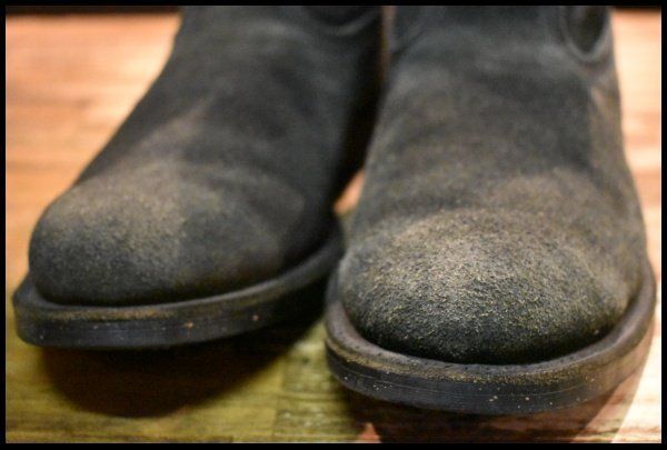 8.5D 良品 07年】レッドウィング 8186 黒スエード ペコス ブラック