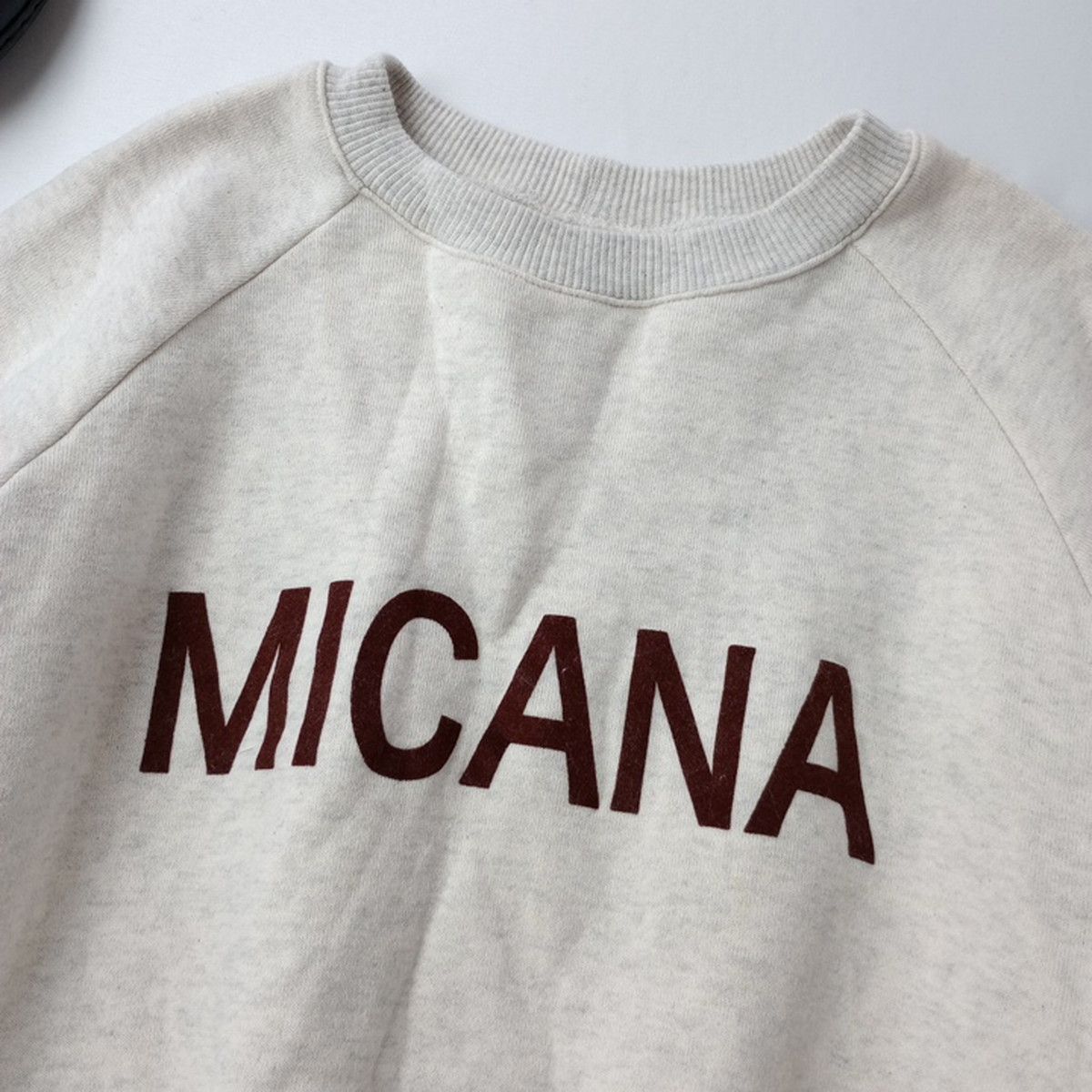 MICANA マイカーナ ロゴ スウェット プルオーバー 裏起毛 日本製 Free