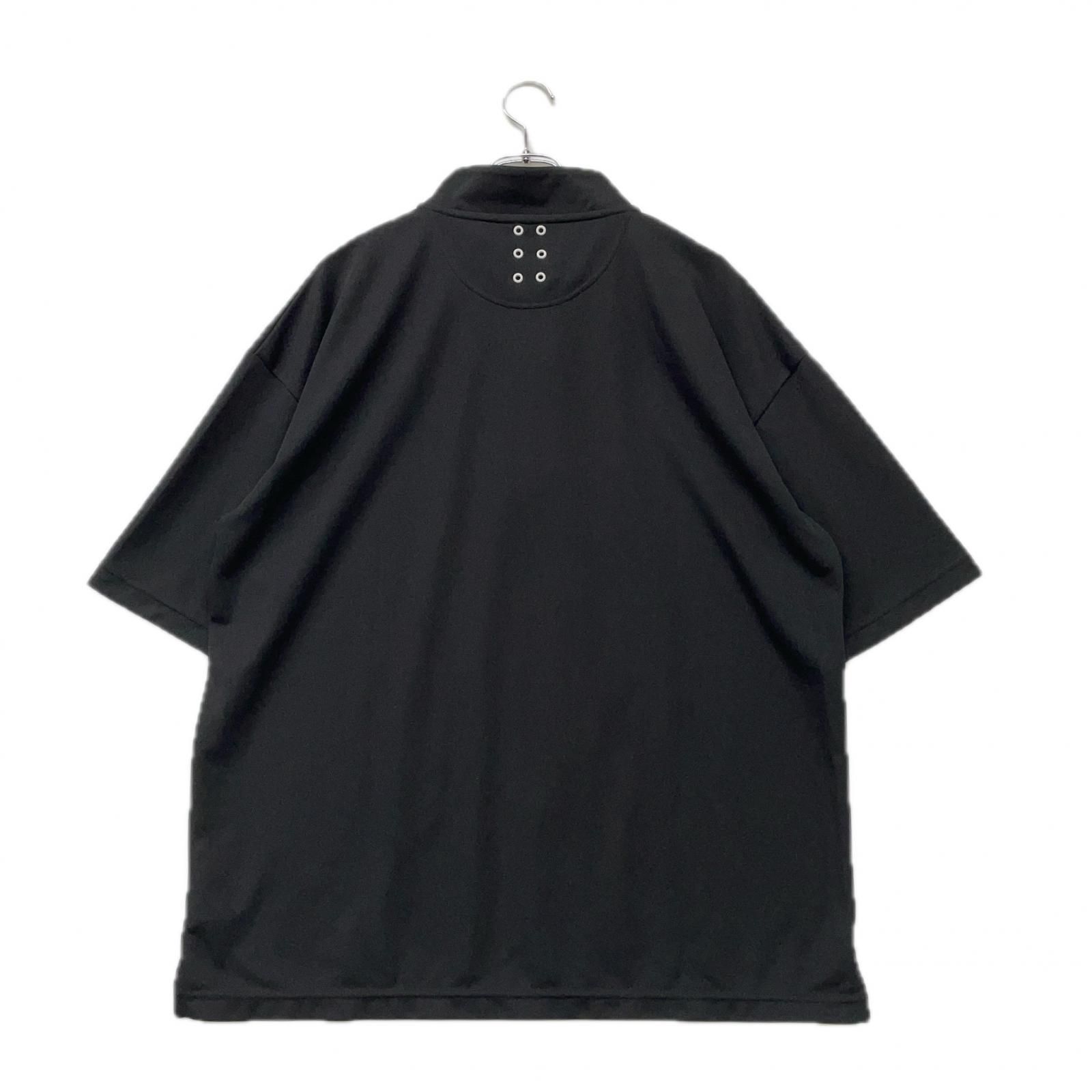 美品　Russeluno ラッセルノ　半袖　ハーフジップシャツ 中古 メンズ ラッセルノ RUSSELUNO 半袖シャツ 6(LL) 黒 ブラック