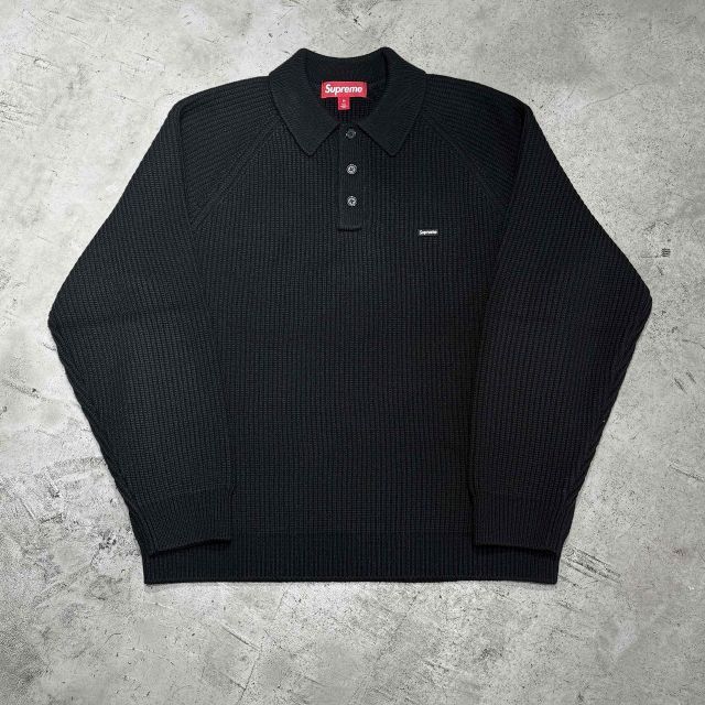 25aw supreme Small Box Polo Sweater 黒 Supreme（シュプリーム） Supreme 25AWSMALL BOX POLO SWEATER 長袖