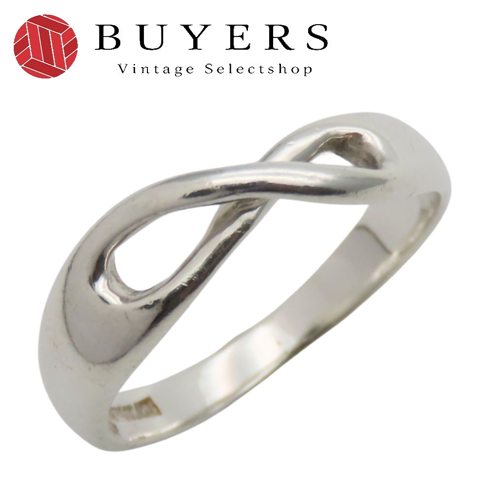 未使用に近い ティファニー リング インフィニティ 11号 シルバー925 極美品11号ティファニー インフィニティバンド リング シルバー/25
