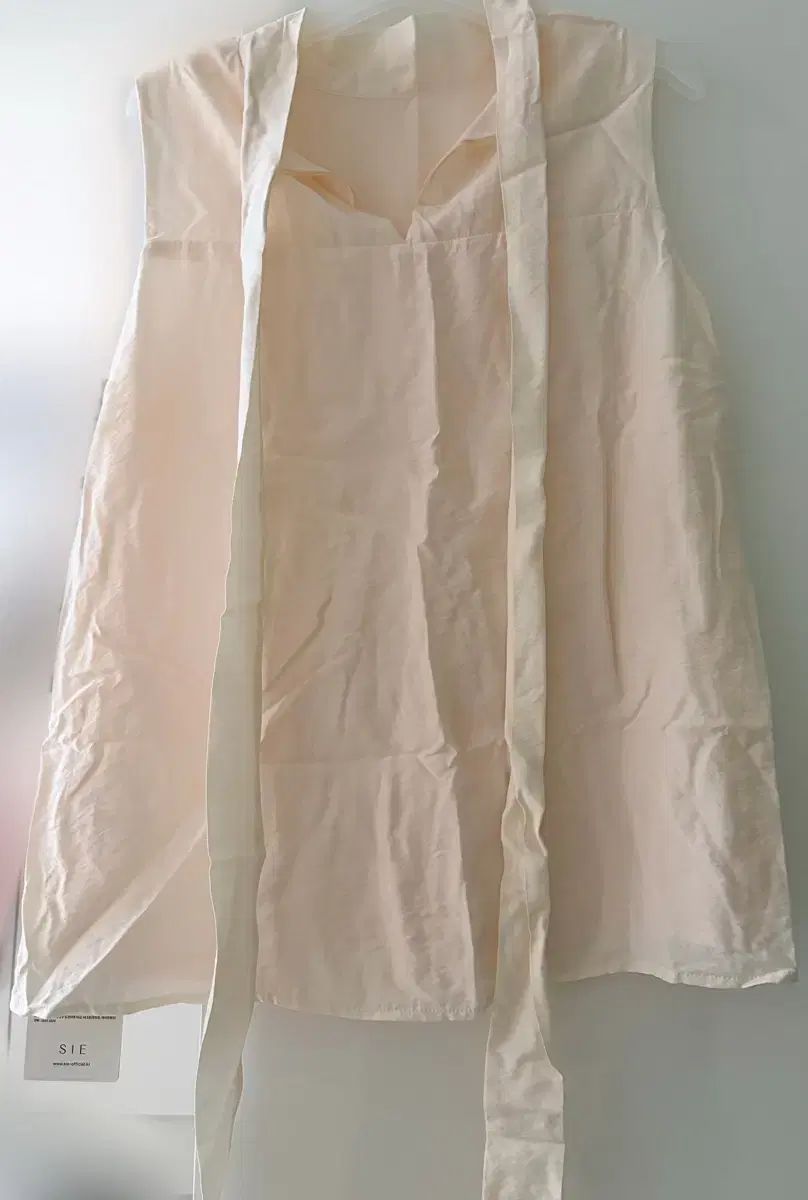  シエSIE セーヌバッグ タイ ブラウス シェルクリーム M 長袖 シャツ ブラウス
