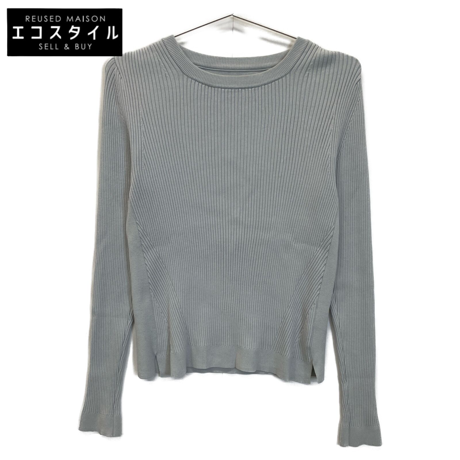 FOXEY フォクシー ライトグレー 長袖セーター 40