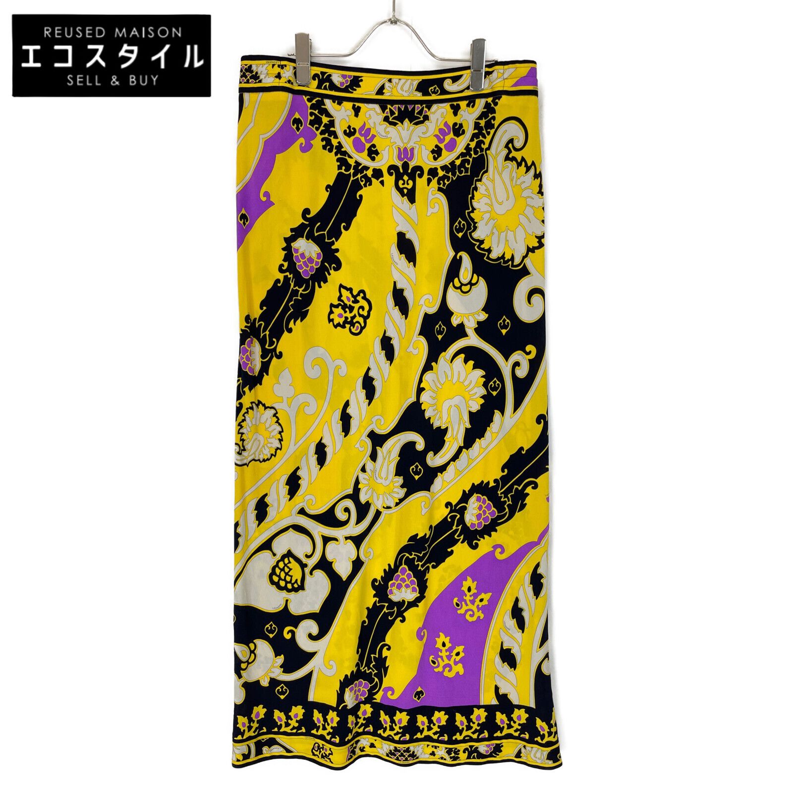 LEONARD レオナール 総柄 シルク ロング 44 - メルカリ