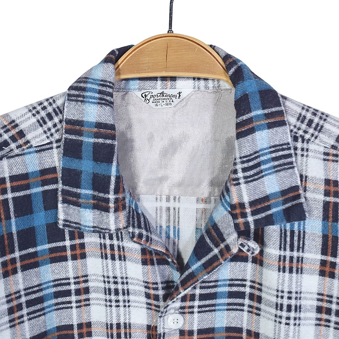 50s SPORTSWEAR USA製 プリネル ヴィンテージ オープンカラーシャツ