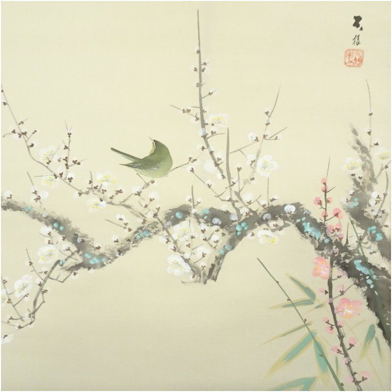 掛軸 長谷川芳雪『立雛図』絹本 肉筆 共箱付 良好品 掛け軸 a060117 掛軸 長谷川芳雪『立雛図』絹本 肉筆 共箱付 良好品 掛け軸 a060117