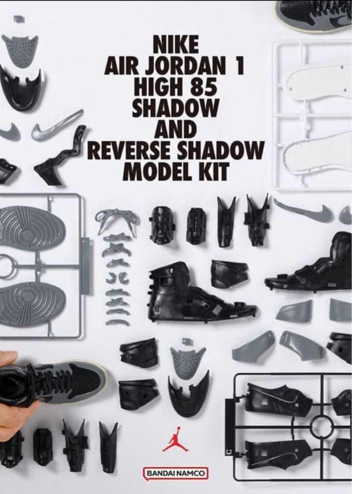 NIKE AIR JORDAN 1 HIGH ’85 SHADOW REVERSE モデルキット プラモデル