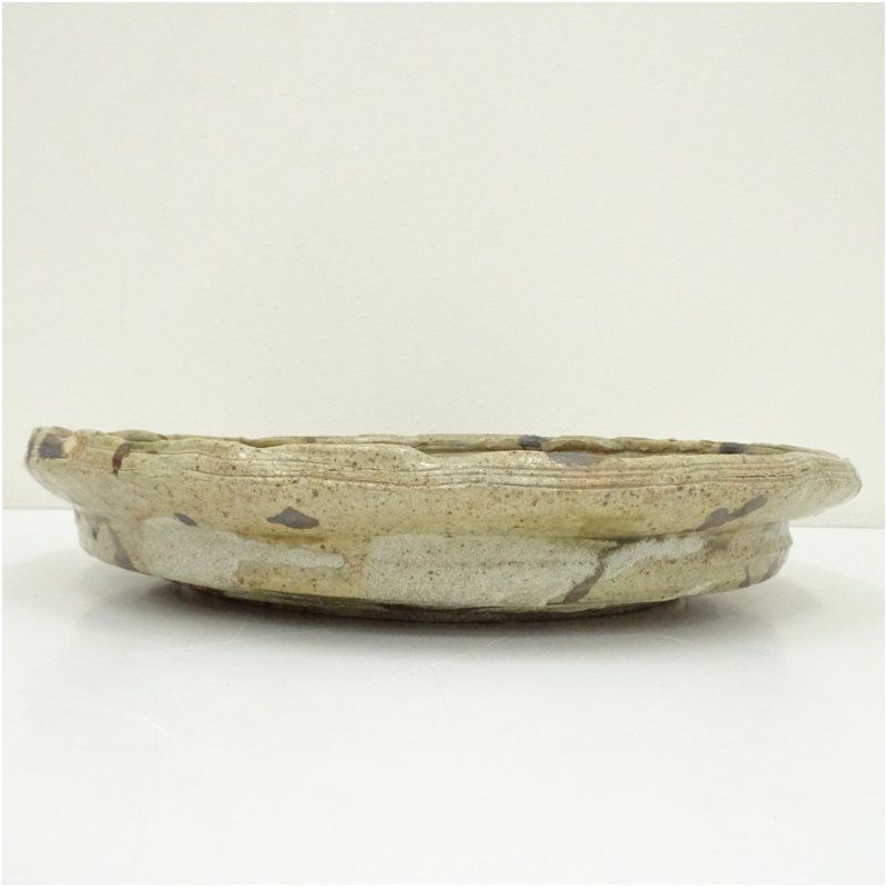 桃山窯 林英仁造 美濃伊賀丸皿 共箱 和食器 おしゃれ かわいい 和食 洋食 プレート 取り皿 ディナー 料亭 カフェ 料理 居酒屋 来客