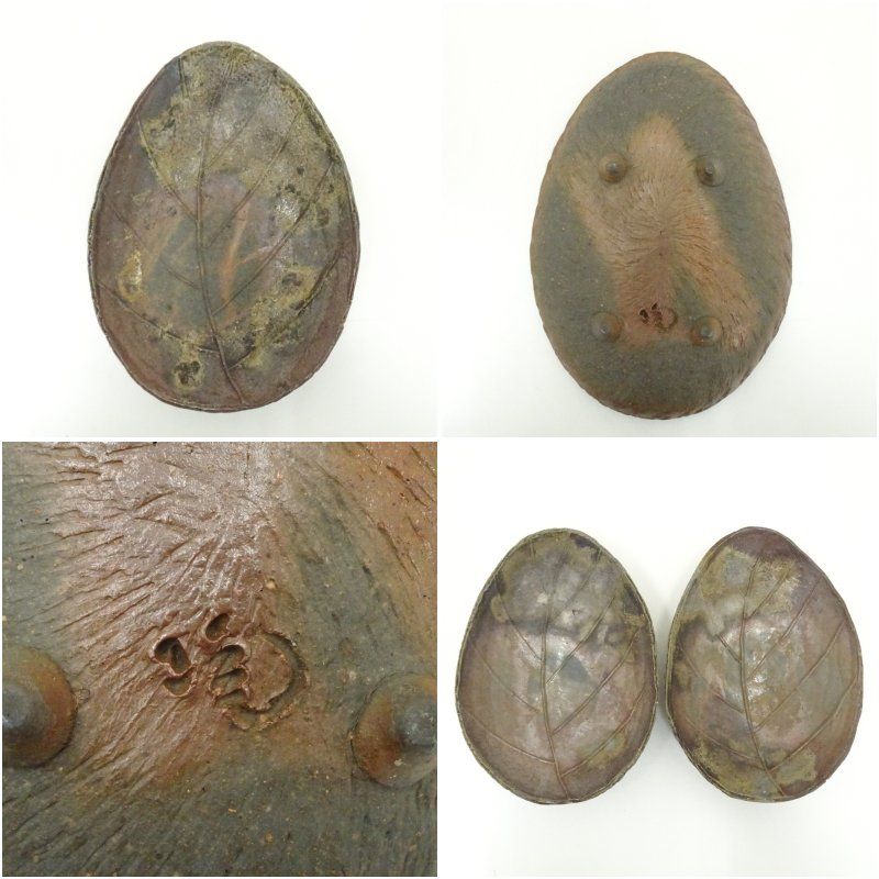 備前焼、小西陶古の皿 備前焼、小西陶古の皿 備前焼、小西陶古の皿 陶