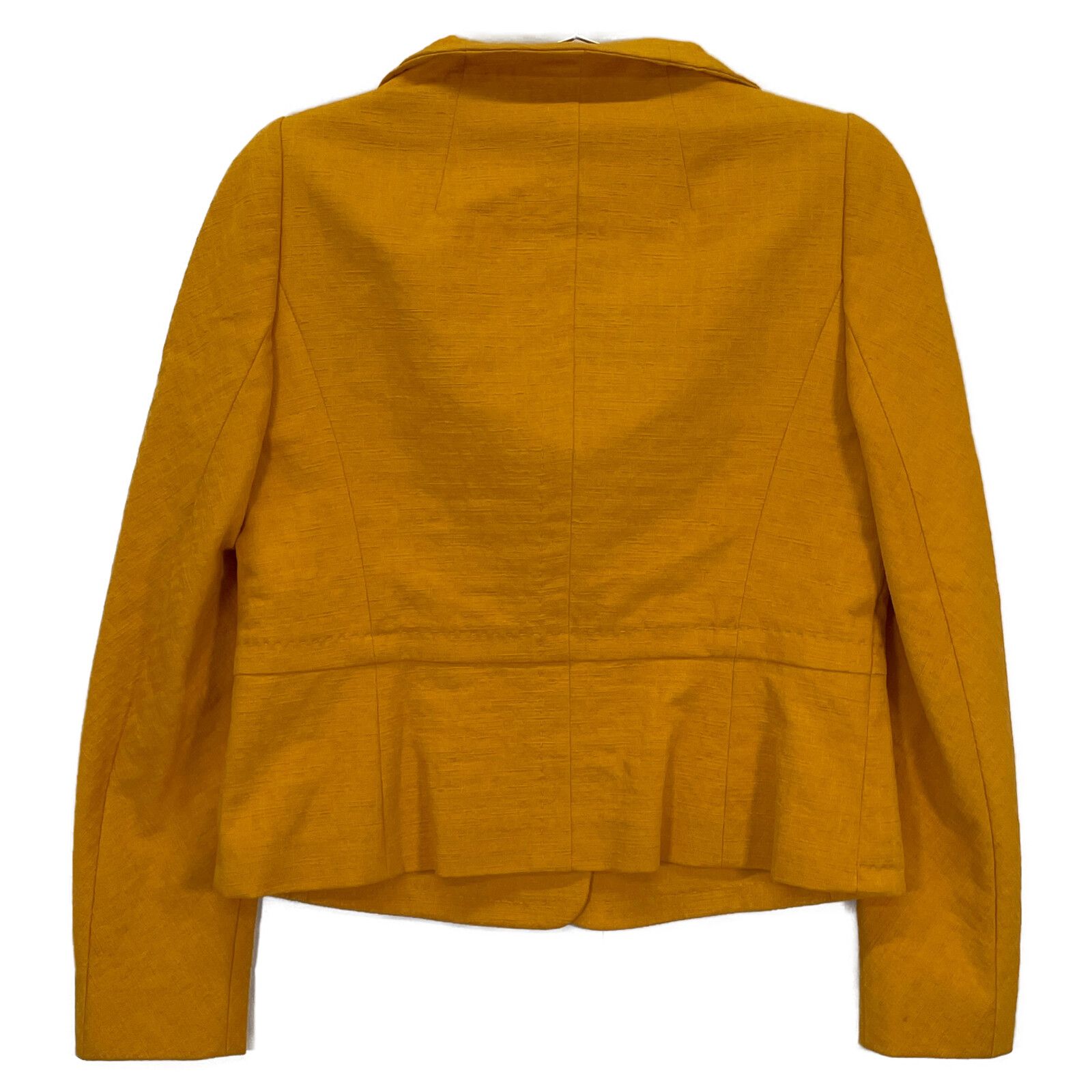 ESCADA エスカーダ ｵﾚﾝｼﾞ 金ﾎﾞﾀﾝ ﾜｲﾄﾞｶﾗｰ ｼﾞｬｹｯﾄ 38 - メルカリ