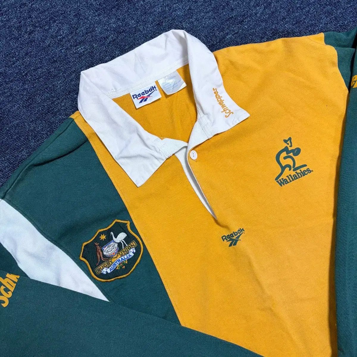 リーボック 90s ヴィンテージ ワラビー ポロシャツ ショップ OLD