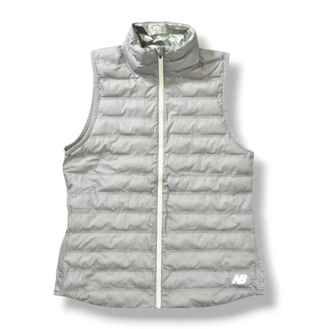 ニュー ンス Balance プリマロフト PRIMALOFT 中綿 キルティング ジャケット ジャンパー ジップアップ 裏地 フリース L ライトグレー スポーツ アウトドア カジュアル ウェア ウィメンズ レディース