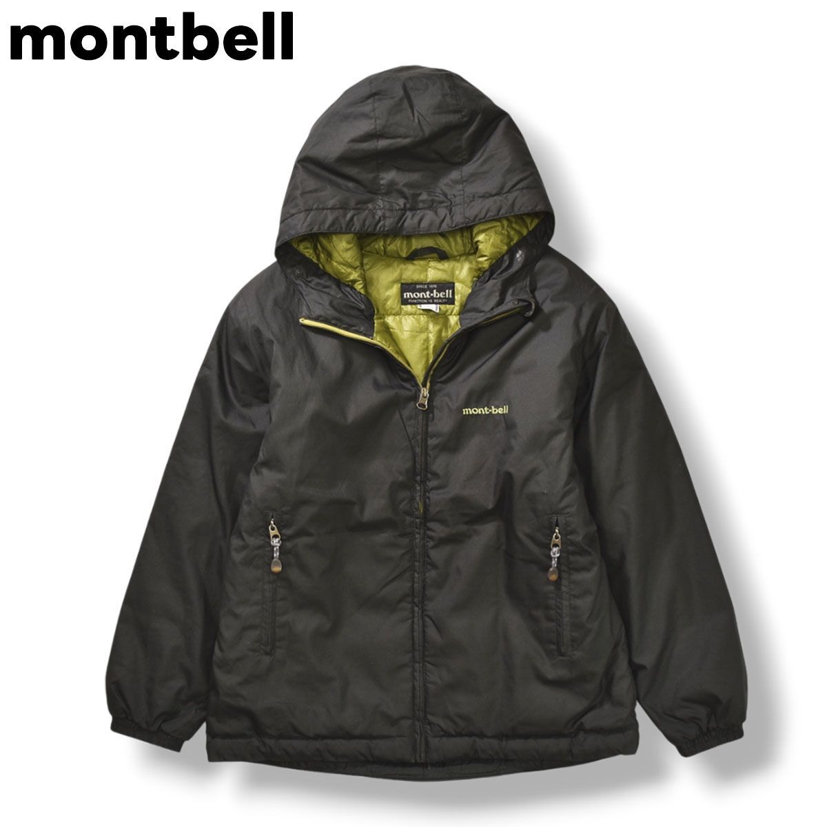 モンベル montbell コロラドダウンパーカ ダウンジャケット アウター 防寒 アウトドア 通学 普段使い 150 ブラック ジュニア キッズ 子供服