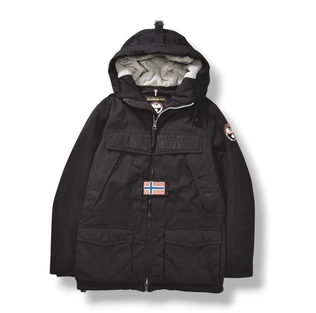 【美品】NAPAPIJRI ナパピリ　アウター　スキーウェア　スキー　ジャケット ナパピリ NAPAPIJRI SKIDOO OPEN JACKET 中綿 キルティング フーデット