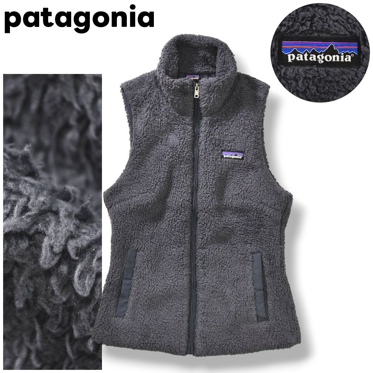 パタゴニア patagonia Women’s Los Gatos Vest ボアフリース ジップアップ ベスト ブルゾン ジャケット アウトドア カジュアル スポーツミックス ストリート XS グレー レディース
