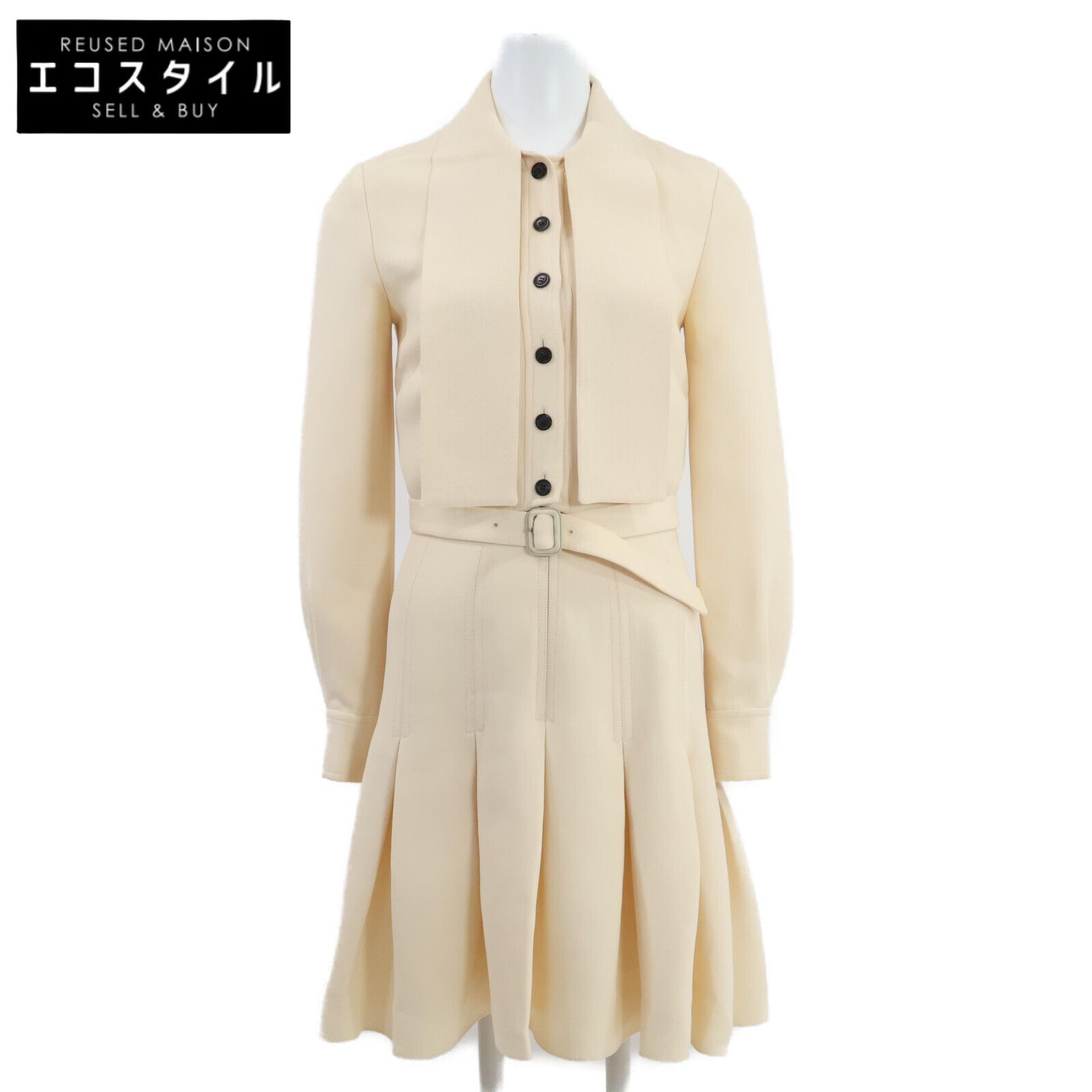 Christian Dior クリスチャンディオール 正規 シルク混 ベルト付 38