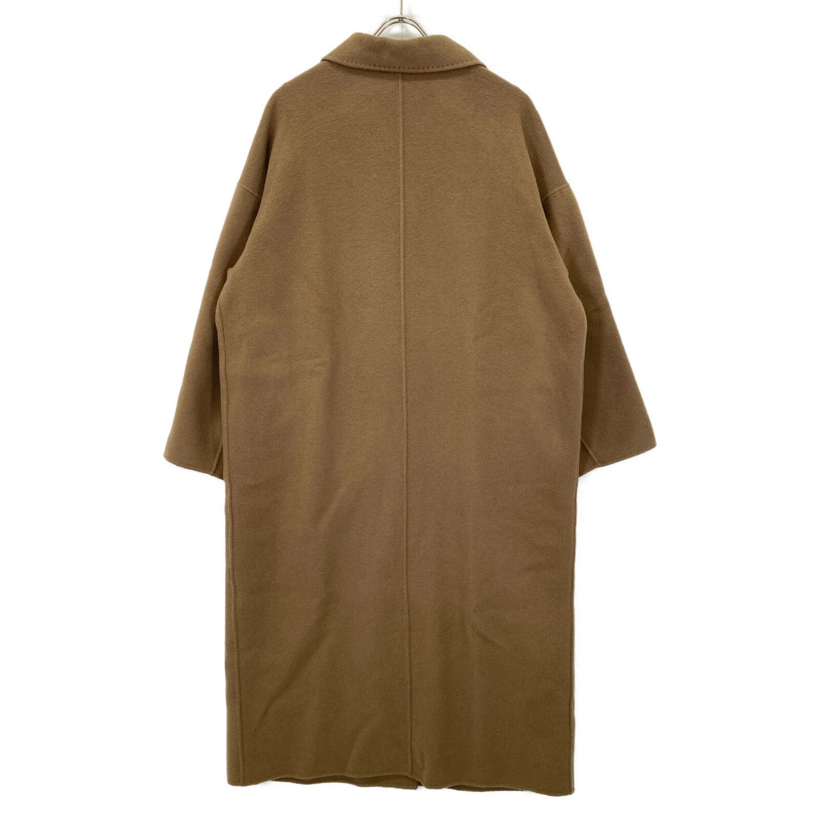 SACRA サクラ ﾌﾞﾗｳﾝ ｳｰﾙ混 ﾀﾞﾌﾞﾙﾌﾞﾚｽﾄ REVER L.COAT 38