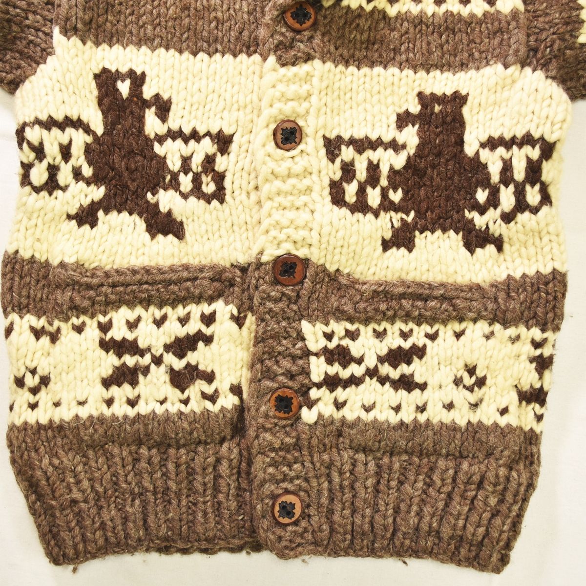 カナダ製 90s ヴィンテージ unknown カウチン ニット セーター