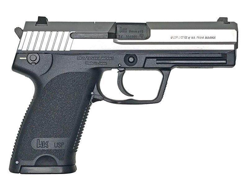 タナカ HK USP ステンレススライドモデル ガスブローバック ランクBトイガン