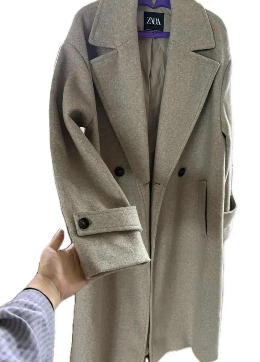  ザラ オーバーサイズ コート ベージュ ロングコート ジャケット アウター