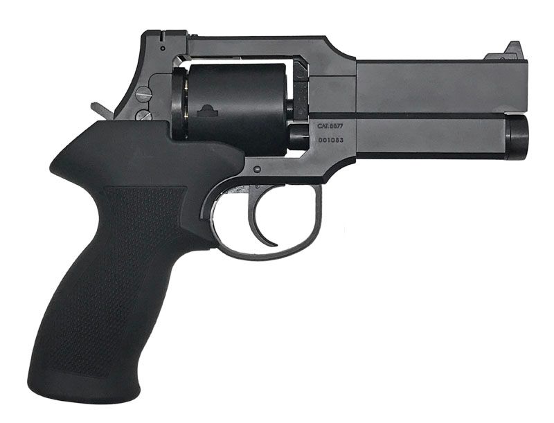 マルシン マテバ 4インチ Xカート式 新型パッキン ガスリボルバー マットブラックABS ラバーコートプラグリップモデル トイガン