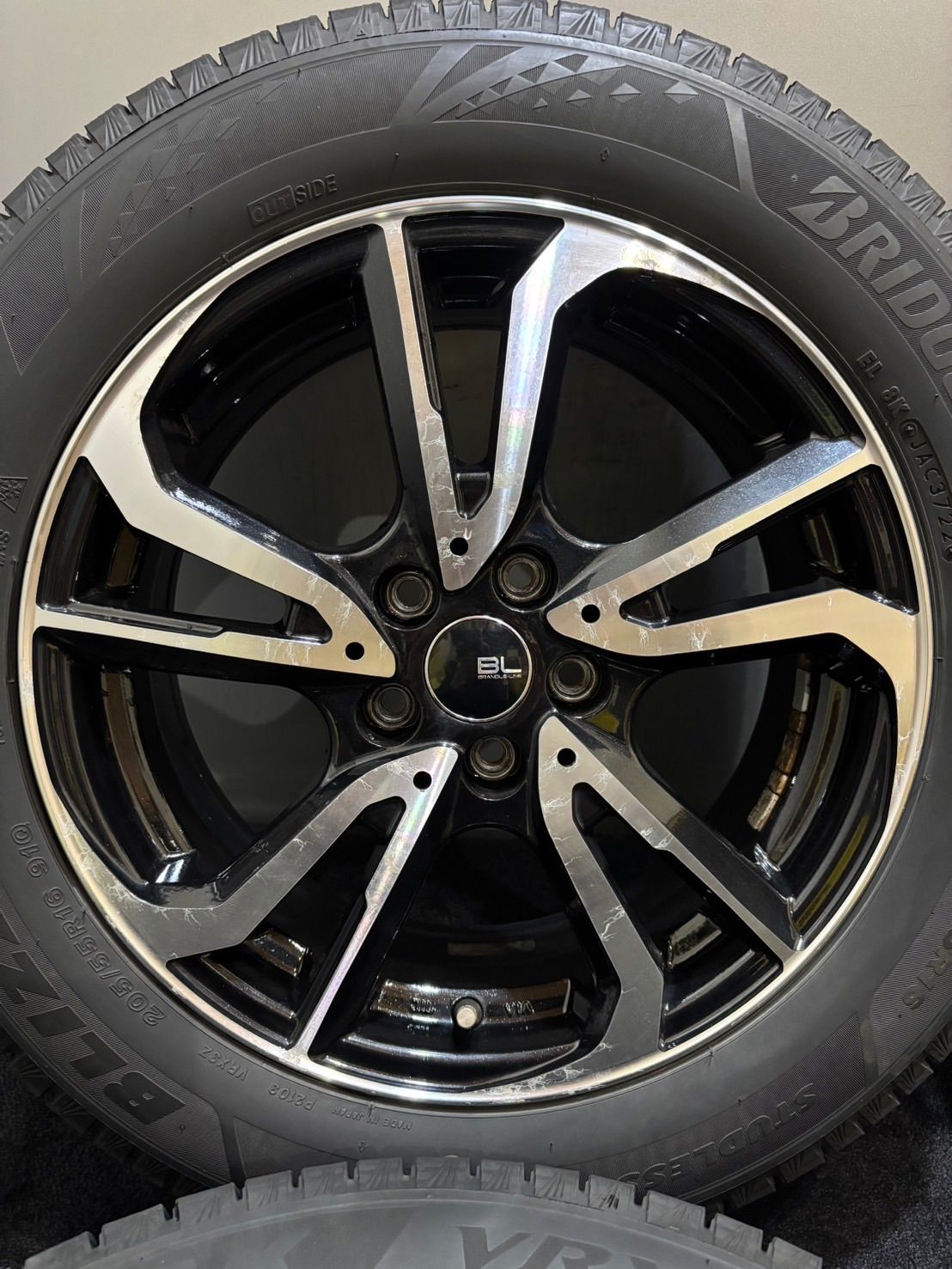 205 55 R 16 VRX 3 22年 BRANDLE LINE 16インチ 6 5 J 48 100 H スタッドレス 4本 プリウス カローラ インプレッサ 南7 L 134