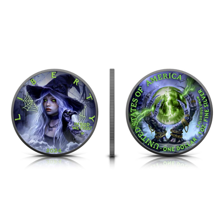 イーグル銀貨　カラー2024 ハロウィン　300枚限定 イーグル銀貨 カラー2024 ハロウィン 300枚限定 イーグル銀貨 カラー