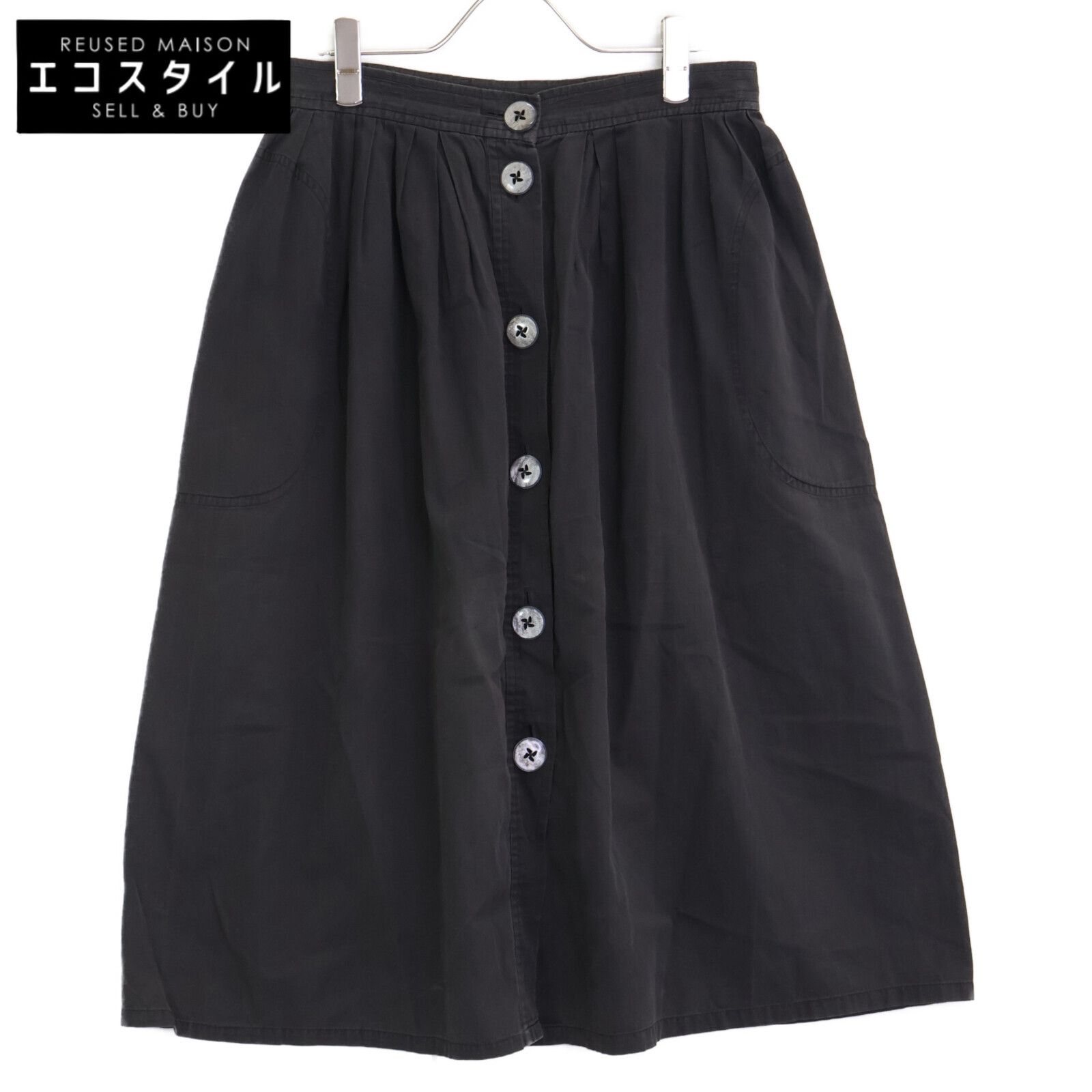 Yves Saint-Laurent イヴサンローラン 80 S フランス製 フロントボタン 46